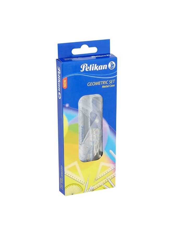 Pelikan 9-Piece School Geometry Set with Metal Case Multicolour 7.8 x 2 x 18.5 cm PEL-403346 - Image 1